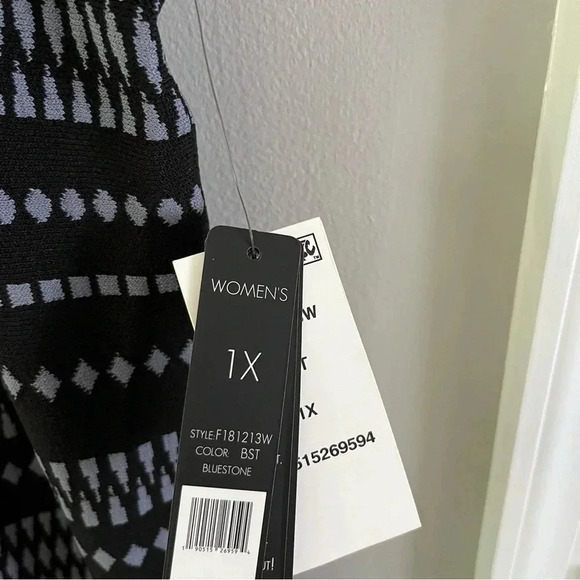 NWT Women’s NIC+ZOE This Or That Twirl Reversible Dress Bluestone Size 1X - Picture 6 of 6